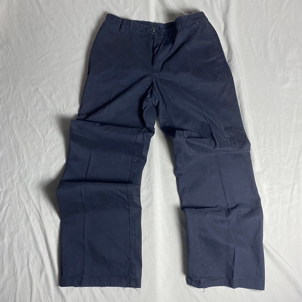 Lauren Ralph Lauren Black Cotton Chino Pants Straight Leg Size 4